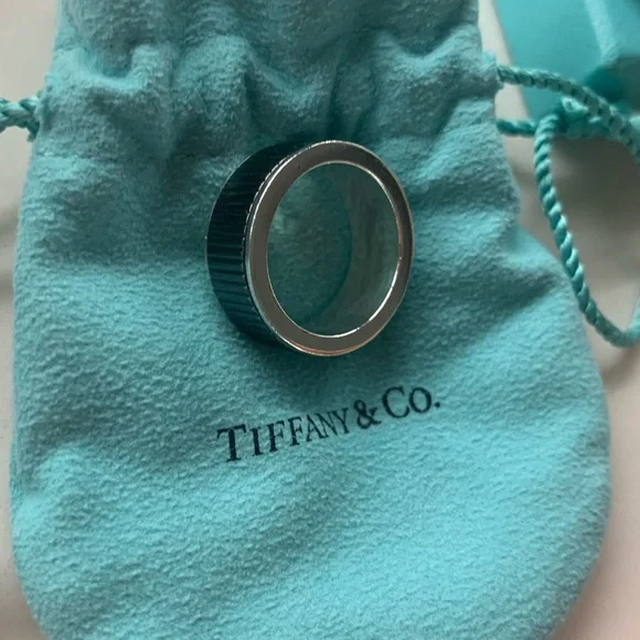 Titanium and sterling silver ring.